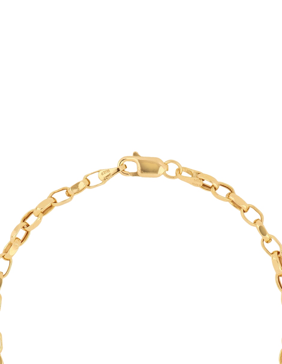 Pulsera de oro amarillo 14 k dinasti 4