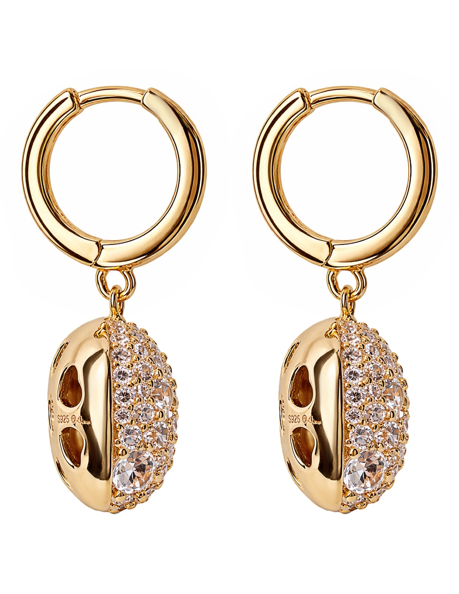 Aretes y collar de plata p 925 zirconia