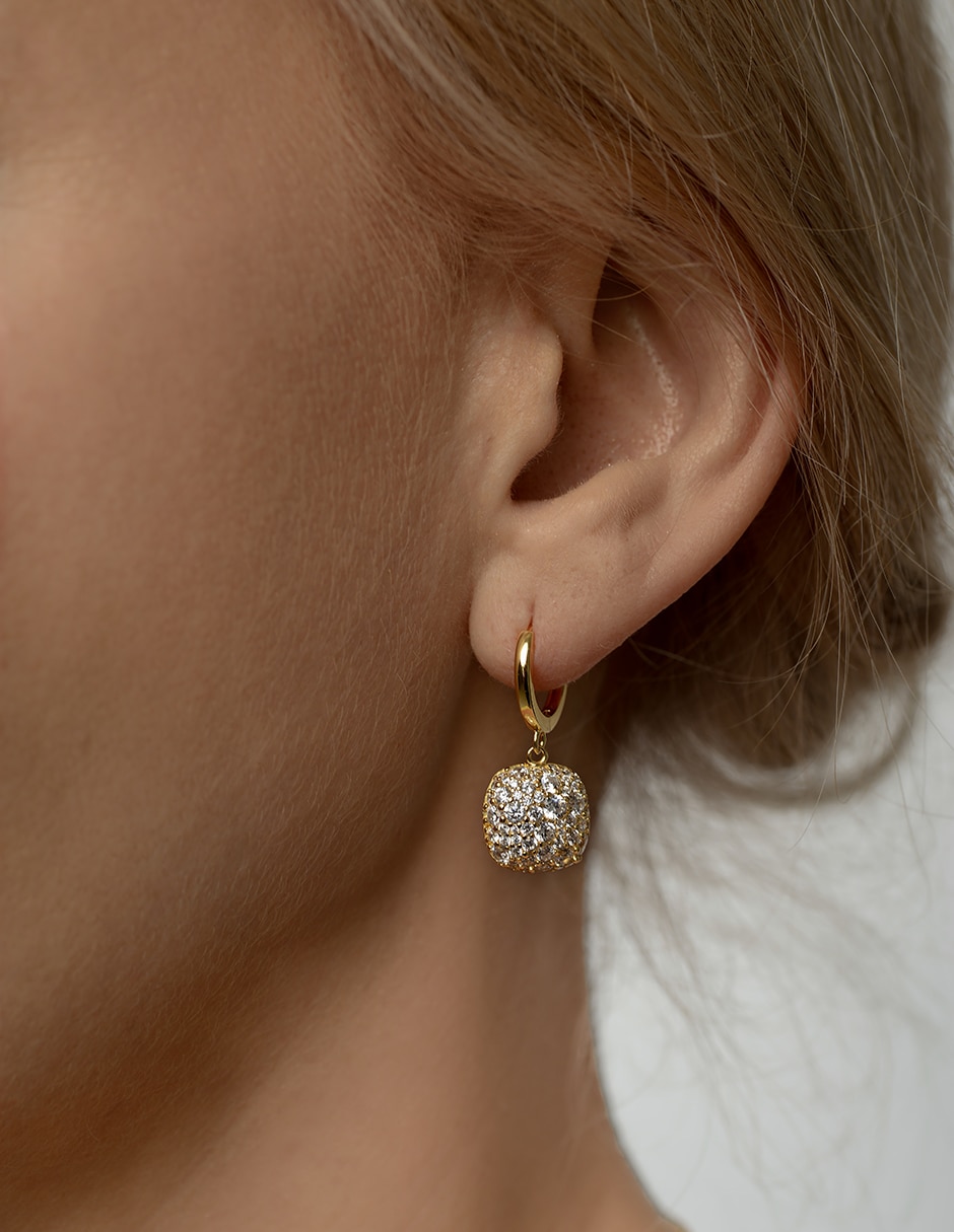 Aretes y collar de plata p 925 zirconia 6