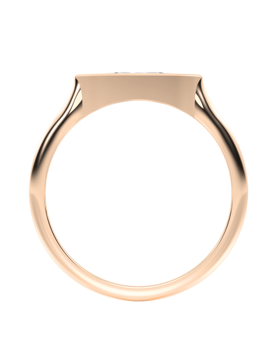 Anillo de compromiso de 14 k zirconia 4