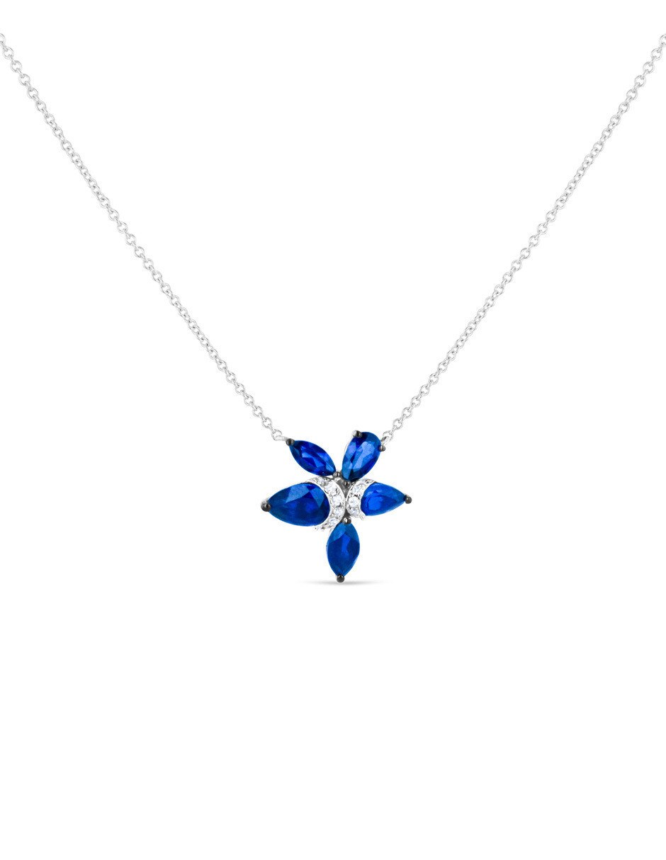 Gargantilla de oro blanco 14 k
