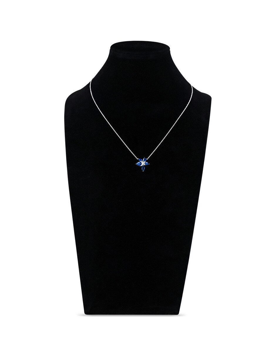 Gargantilla de oro blanco 14 k 2