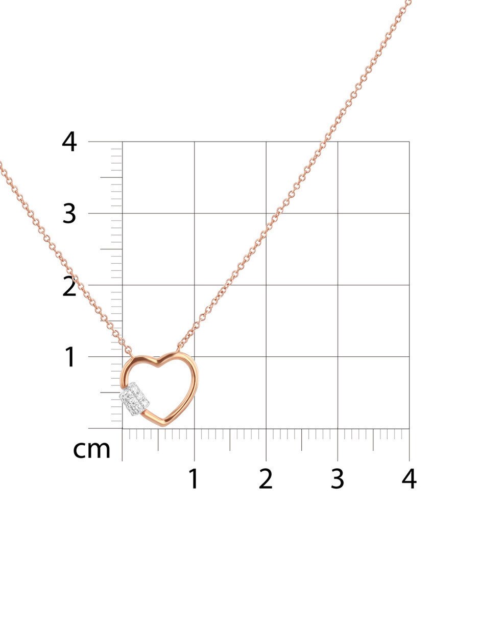 Gargantilla de oro rosa 14 k 6