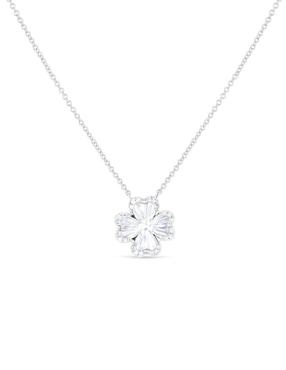 Gargantilla de oro blanco 14 k