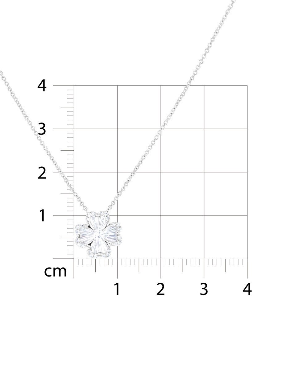 Gargantilla de oro blanco 14 k 6