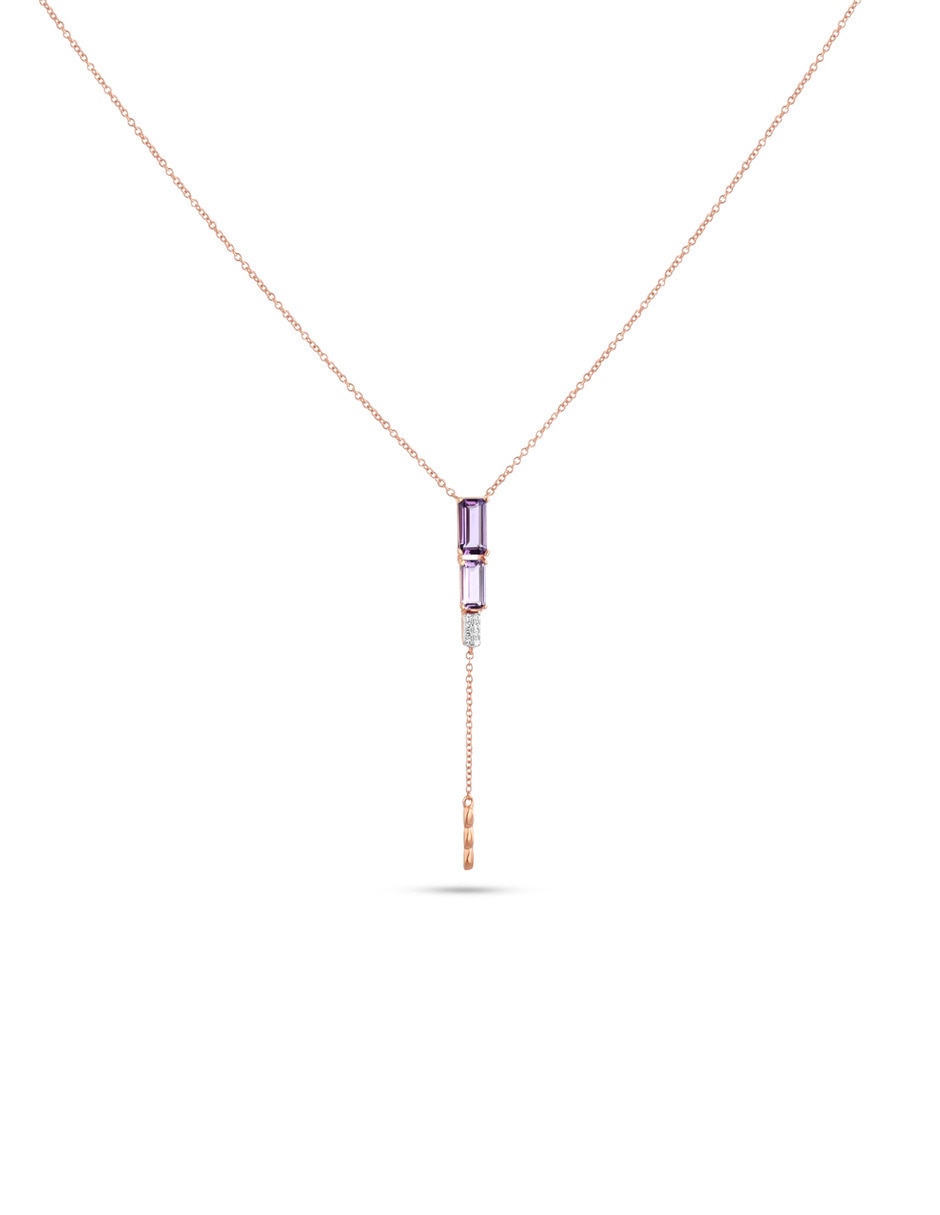 Gargantilla de oro rosa 14 k