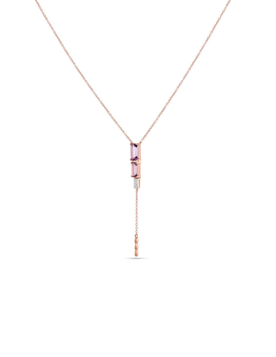 Gargantilla de oro rosa 14 k 2