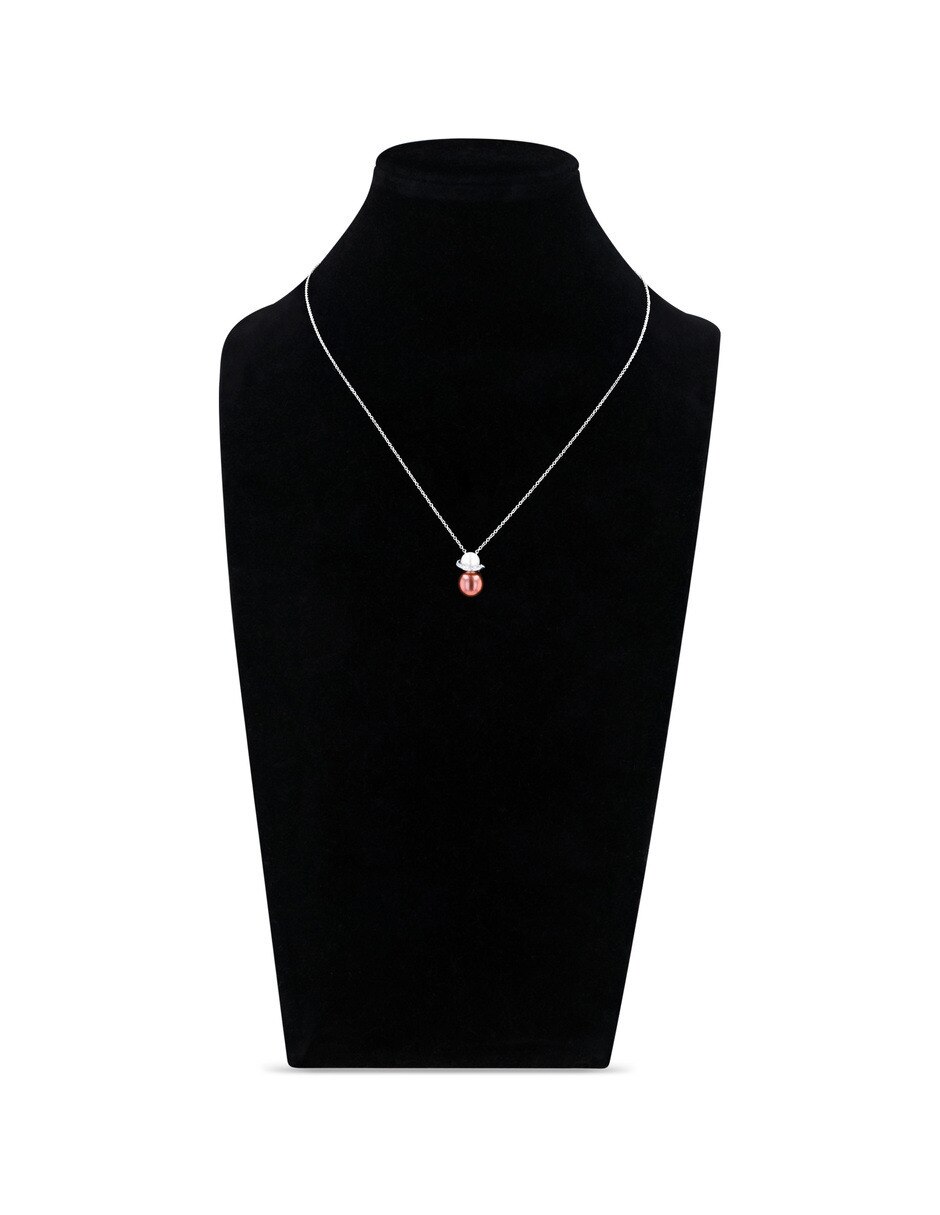 Gargantilla de oro blanco 14 k 2
