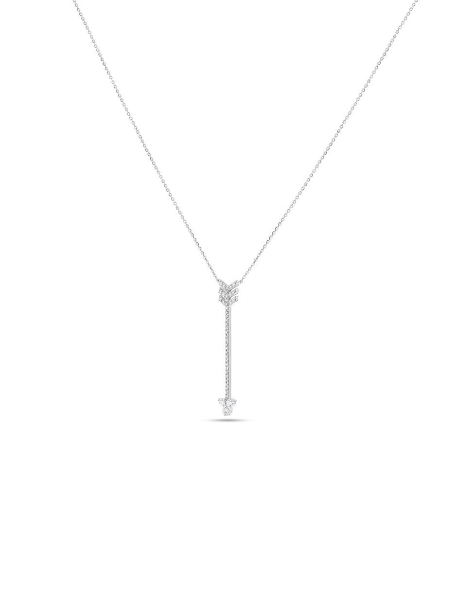 Gargantilla de oro blanco 14 k 5