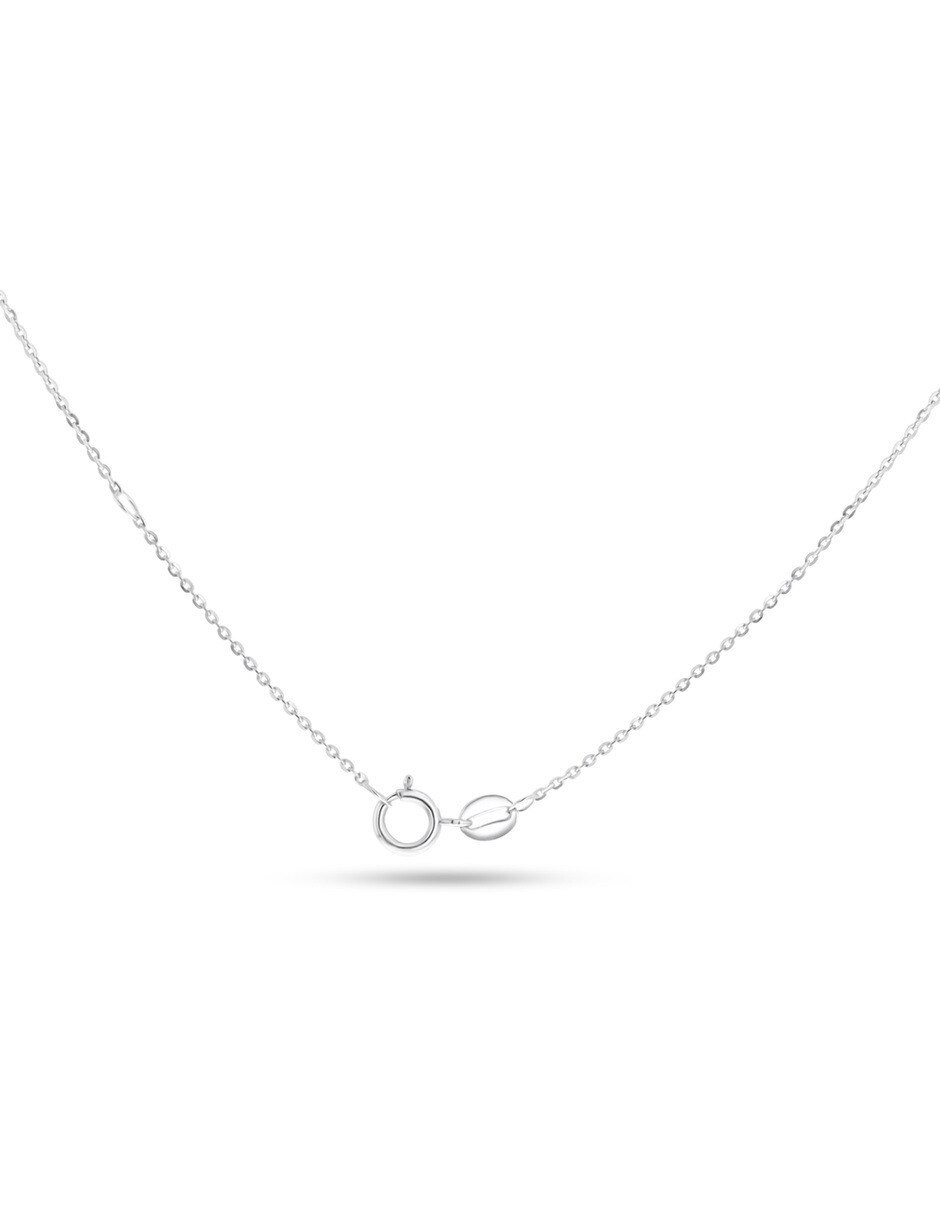 Gargantilla de oro blanco 14 k 4