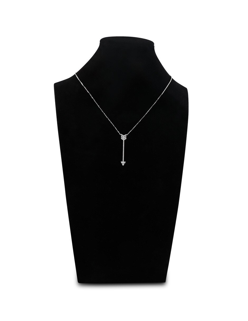 Gargantilla de oro blanco 14 k 2