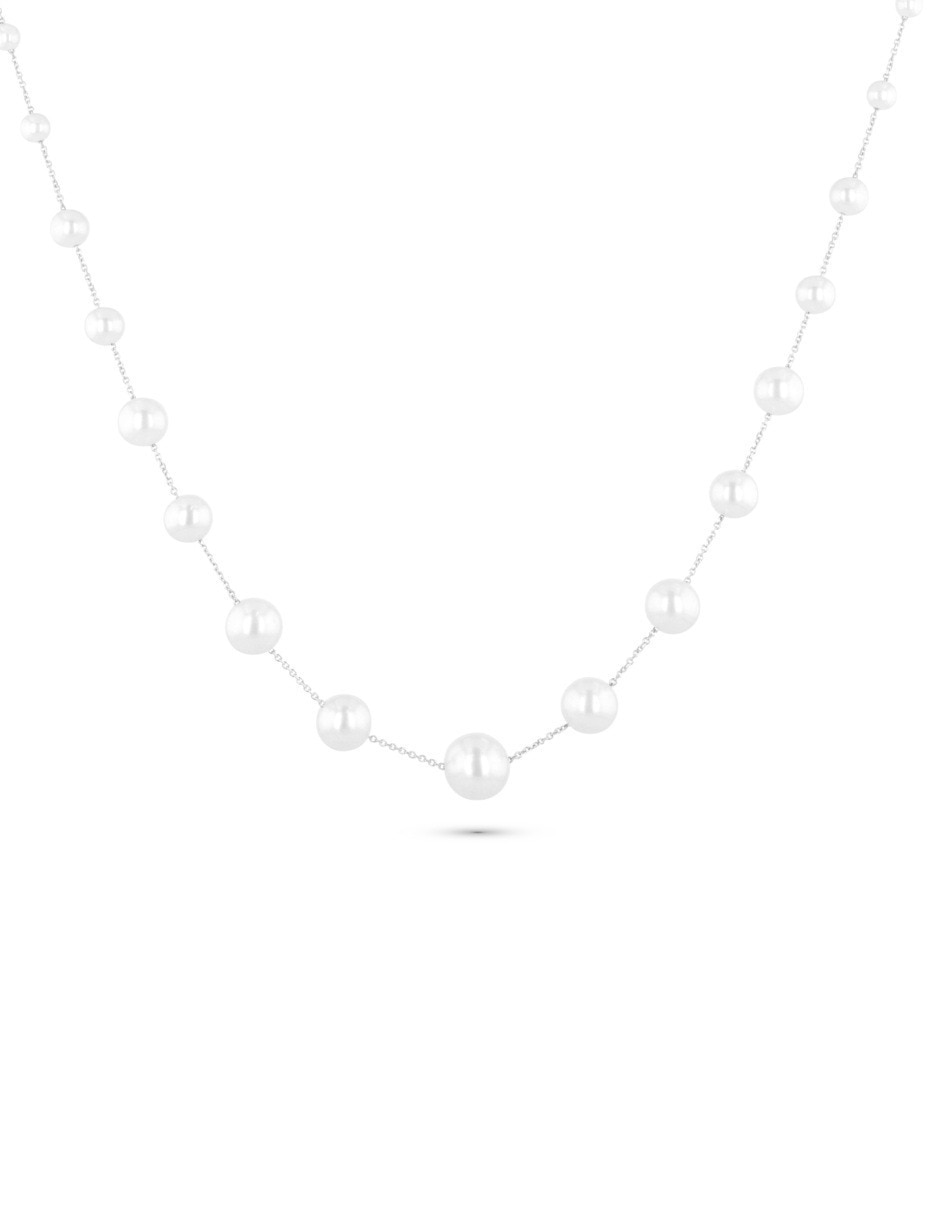 Gargantilla de oro blanco 14 k Gargantilla de oro blanco 14 k