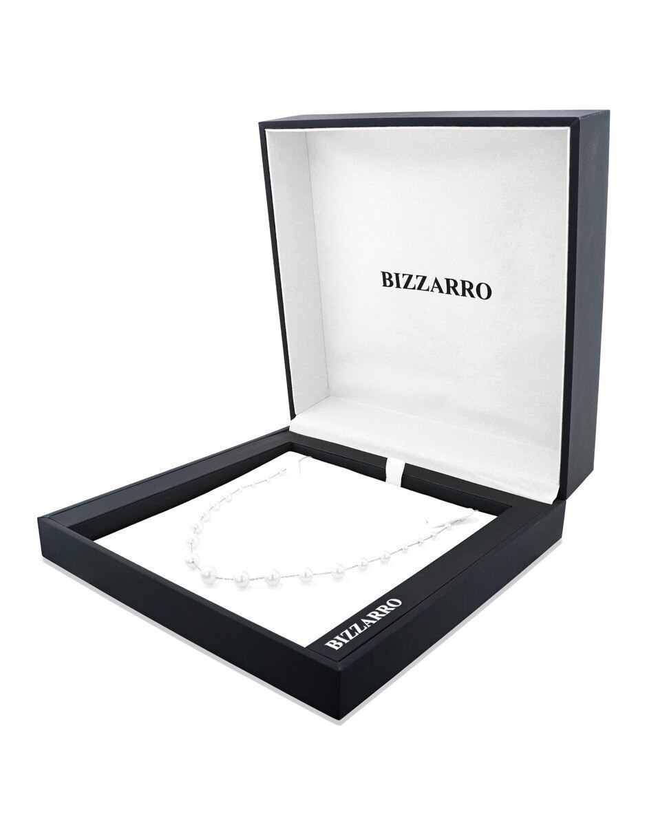 Gargantilla de oro blanco 14 k 3