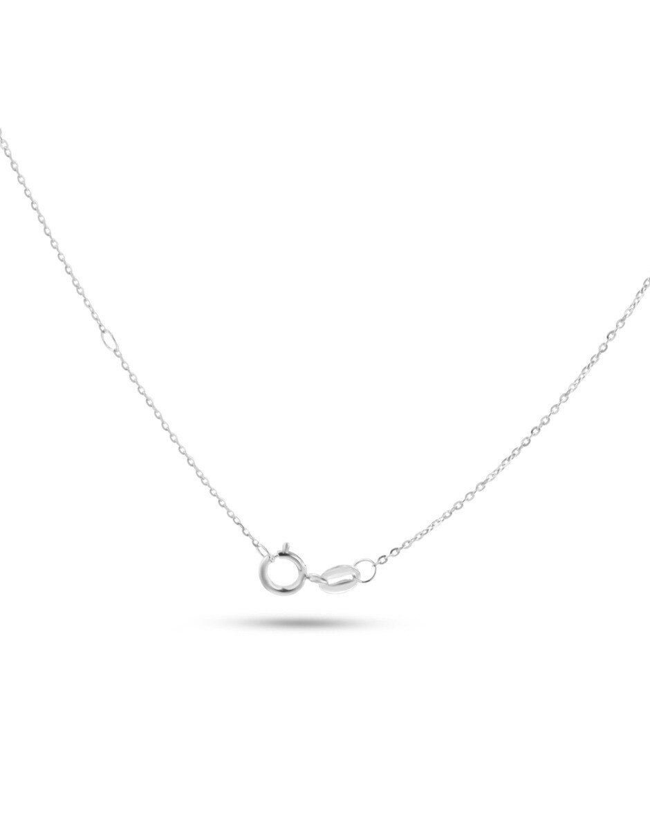 Gargantilla de oro blanco 14 k 4