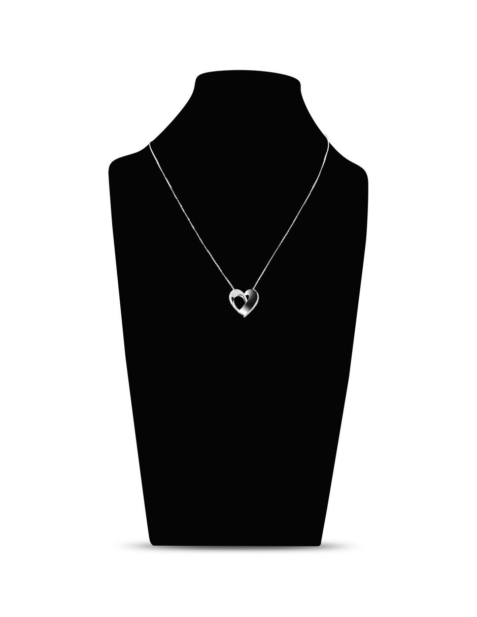 Gargantilla de oro blanco 14 k 2