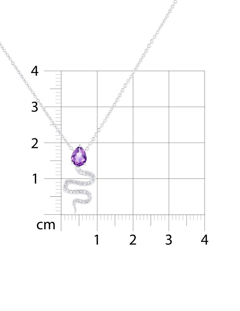 Gargantilla de oro blanco 14 k 6