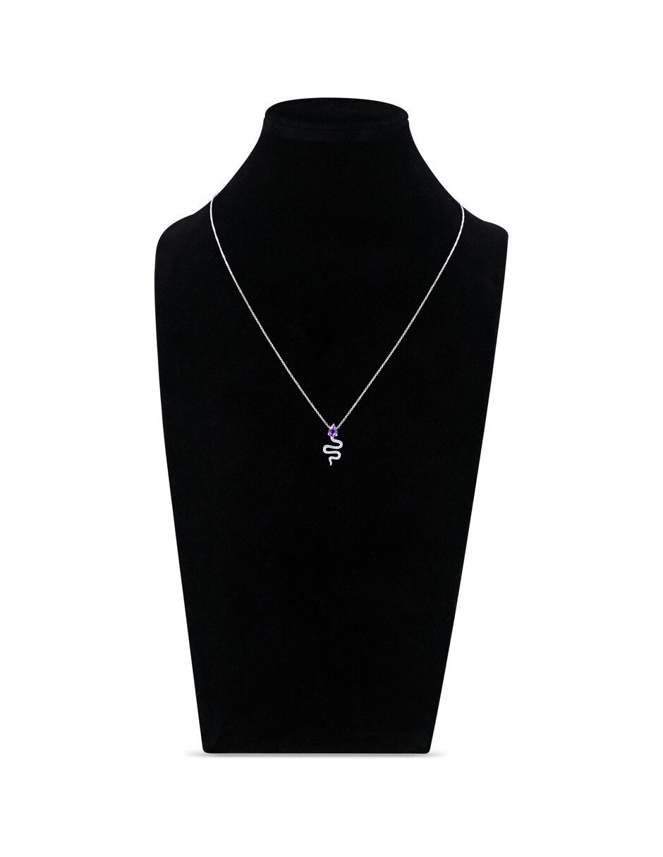 Gargantilla de oro blanco 14 k 2