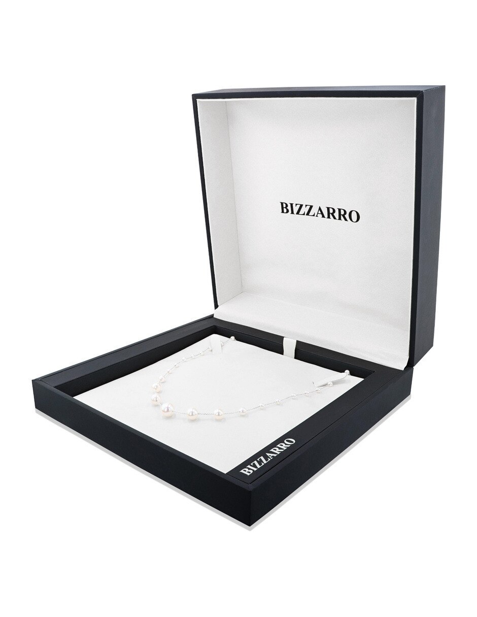 Gargantilla de oro blanco 14 k 3