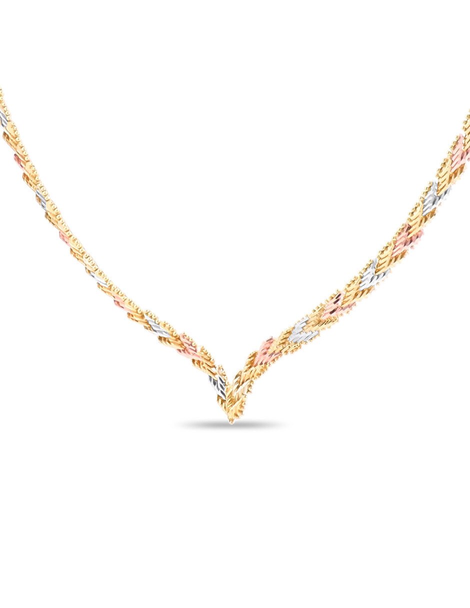 Gargantilla de oro florentino 14 k 4