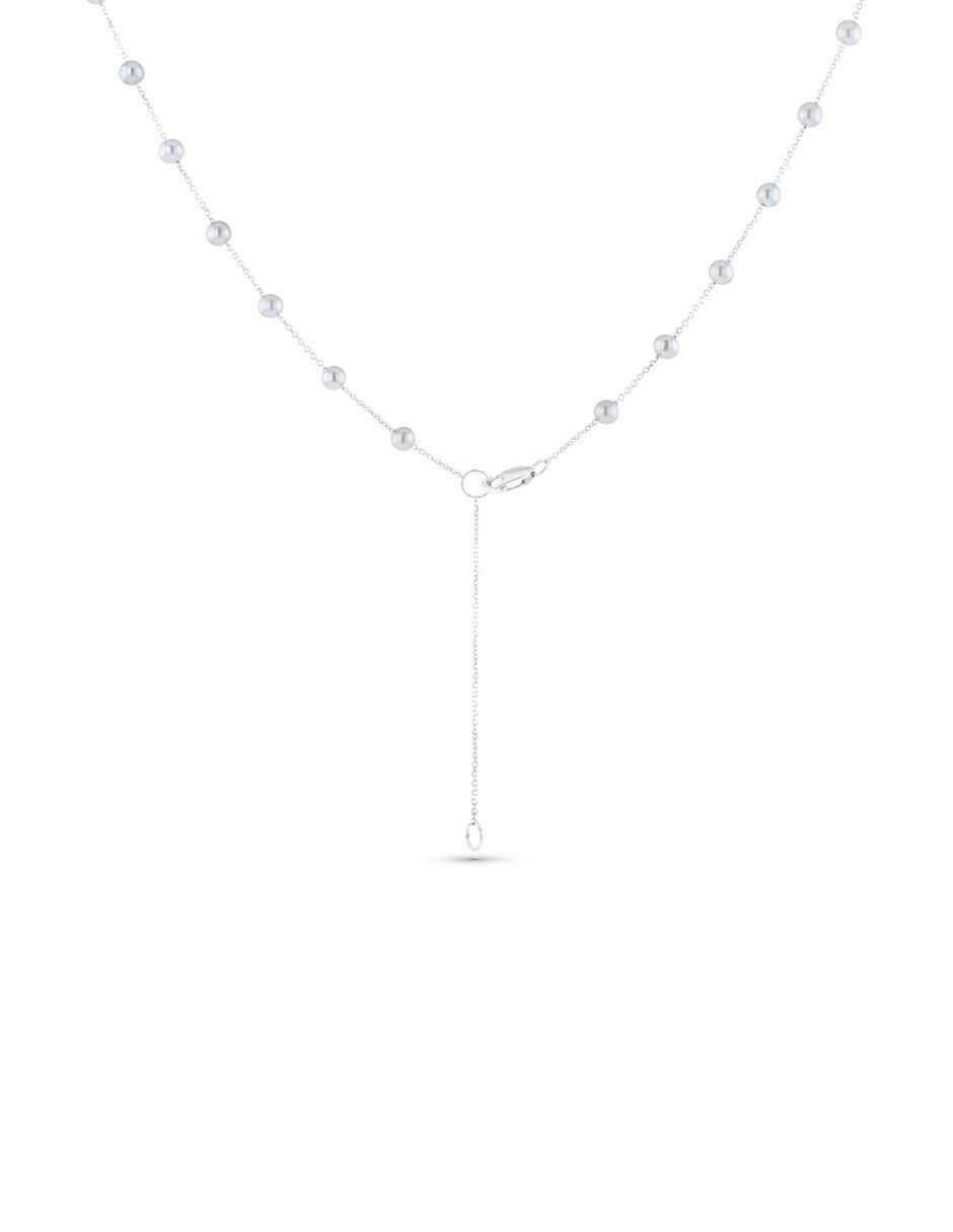 Gargantilla de oro blanco 14 k 4