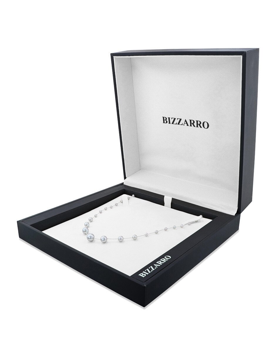 Gargantilla de oro blanco 14 k 3