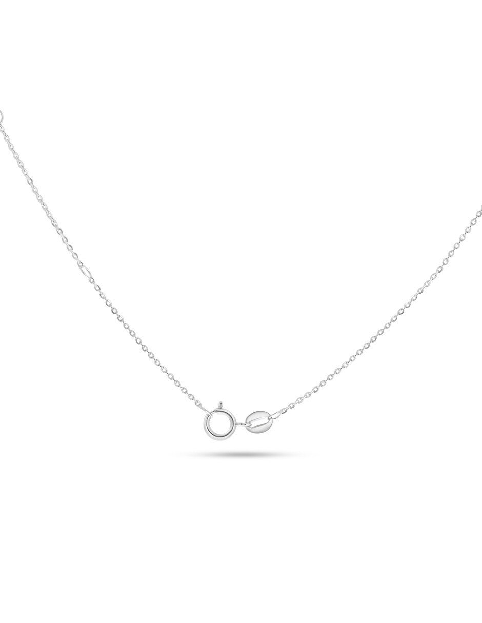 Gargantilla de oro blanco 14 k 4