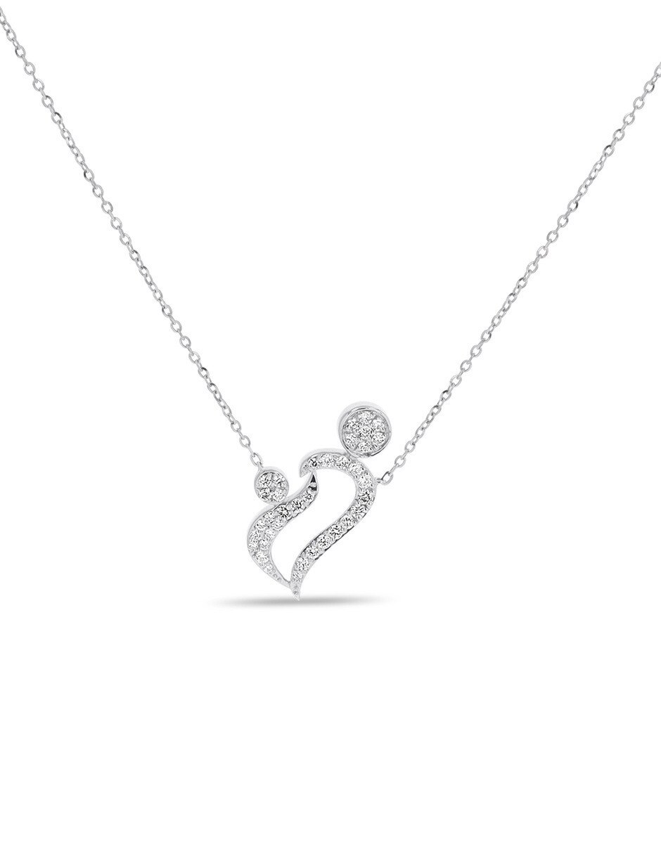 Gargantilla de oro blanco 14 k Gargantilla de oro blanco 14 k