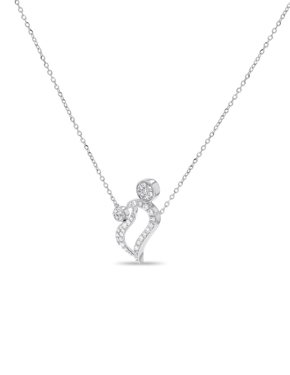 Gargantilla de oro blanco 14 k 5