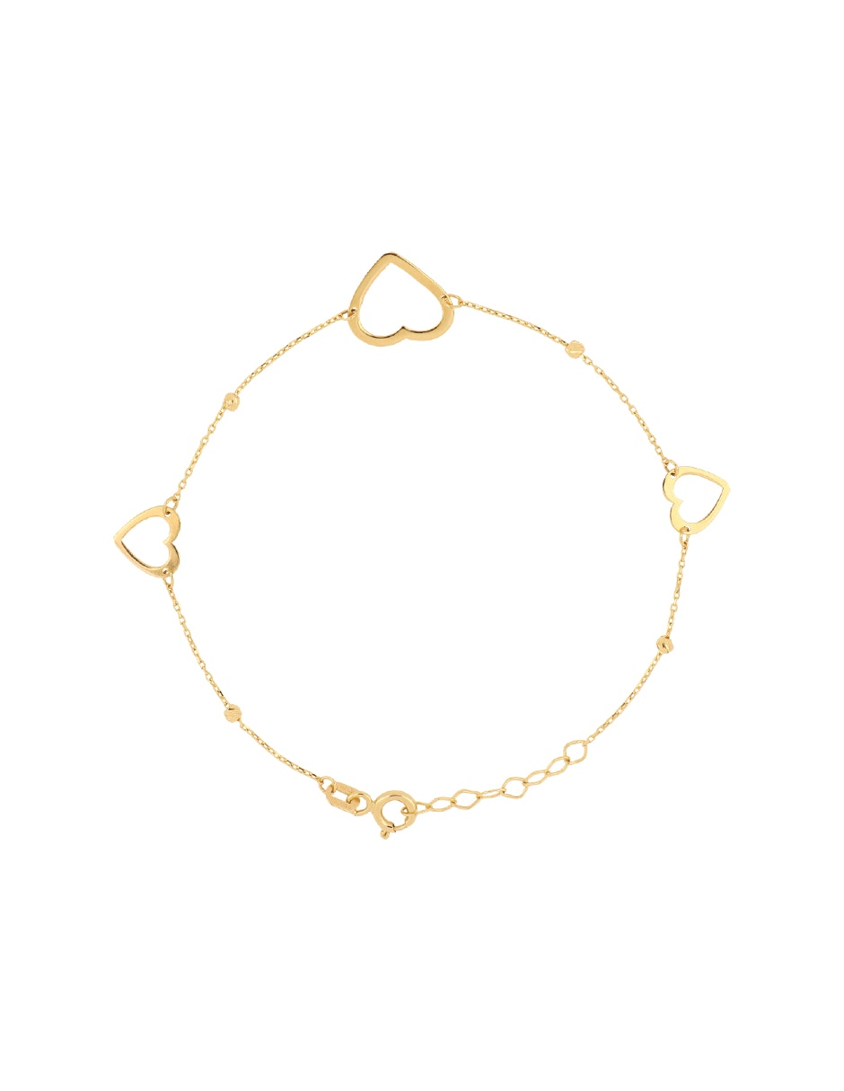 Pulsera de oro amarillo 10 K acabado pulido Pulsera de oro amarillo 10 K acabado pulido