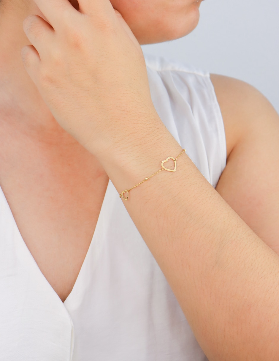 Pulsera de oro amarillo 10 K acabado pulido 2