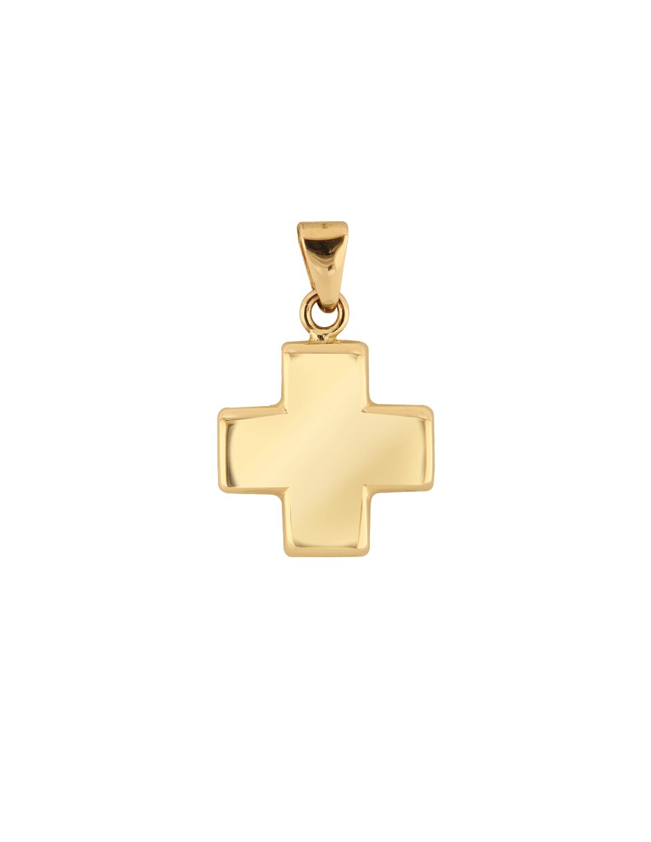 Dije de Cruz de oro amarillo 10K