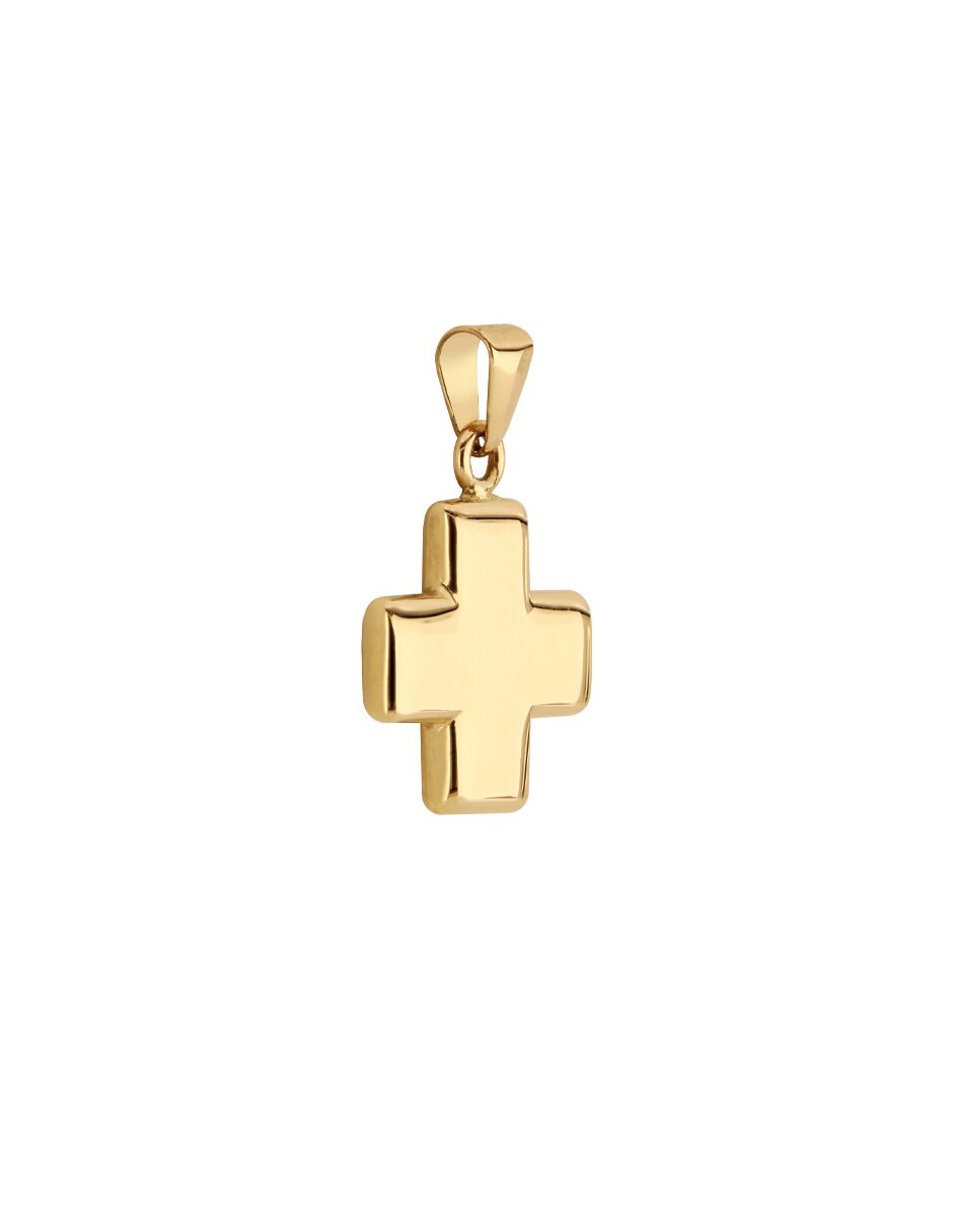 Dije de Cruz de oro amarillo 10K