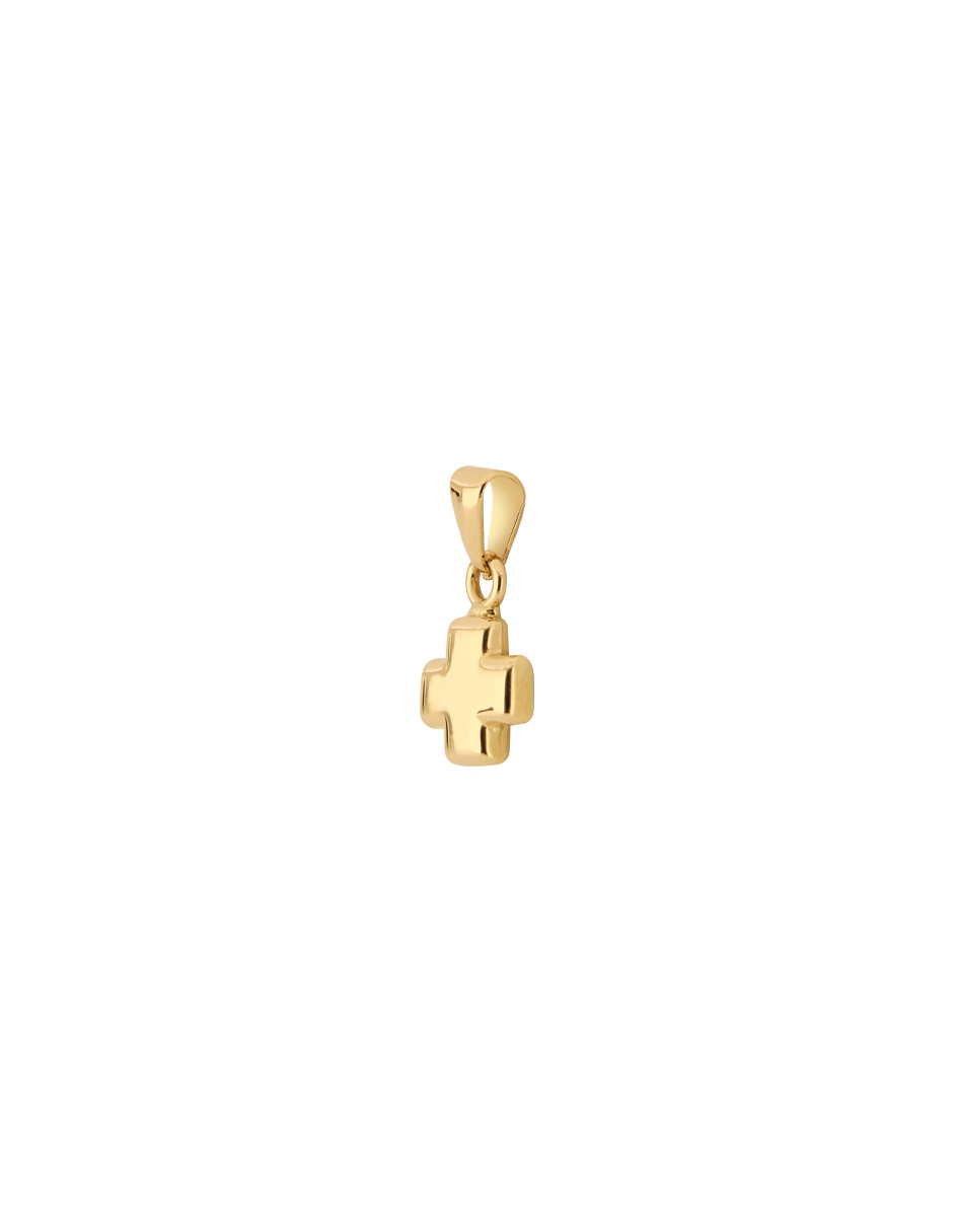 Dije de Cruz de oro amarillo 10 K