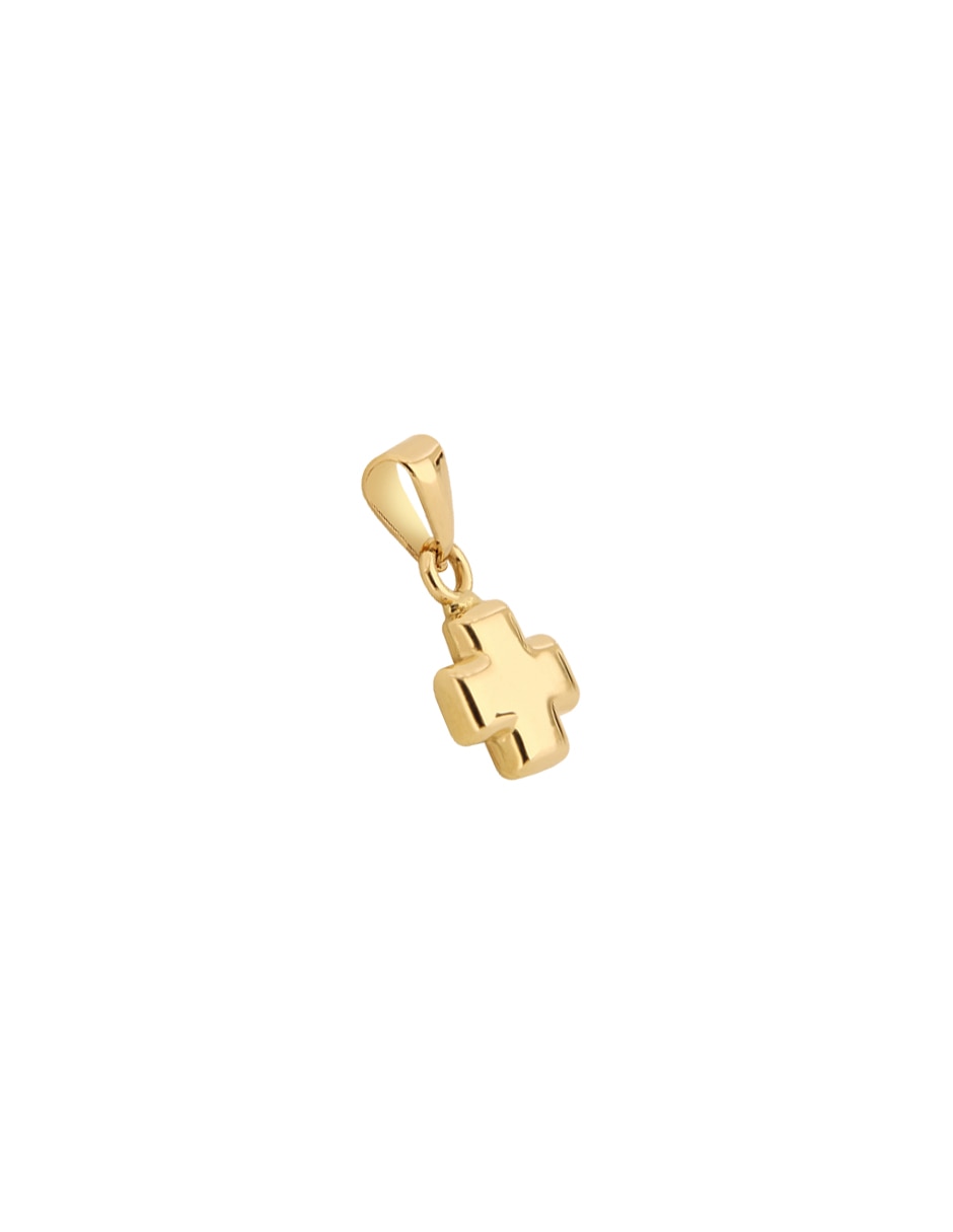 Dije de Cruz de oro amarillo 10 K