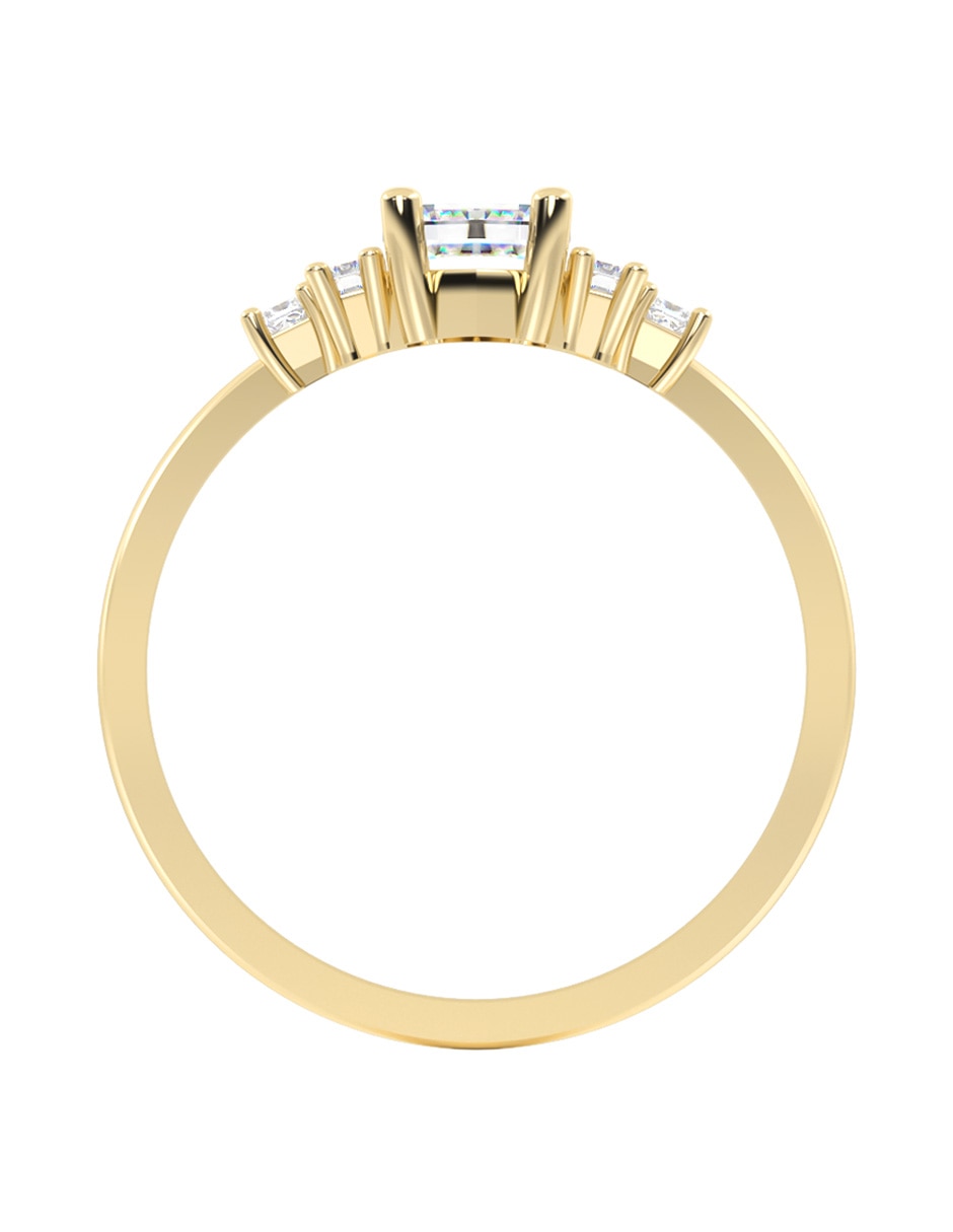 Anillo de compromiso de 10 k zirconia 3