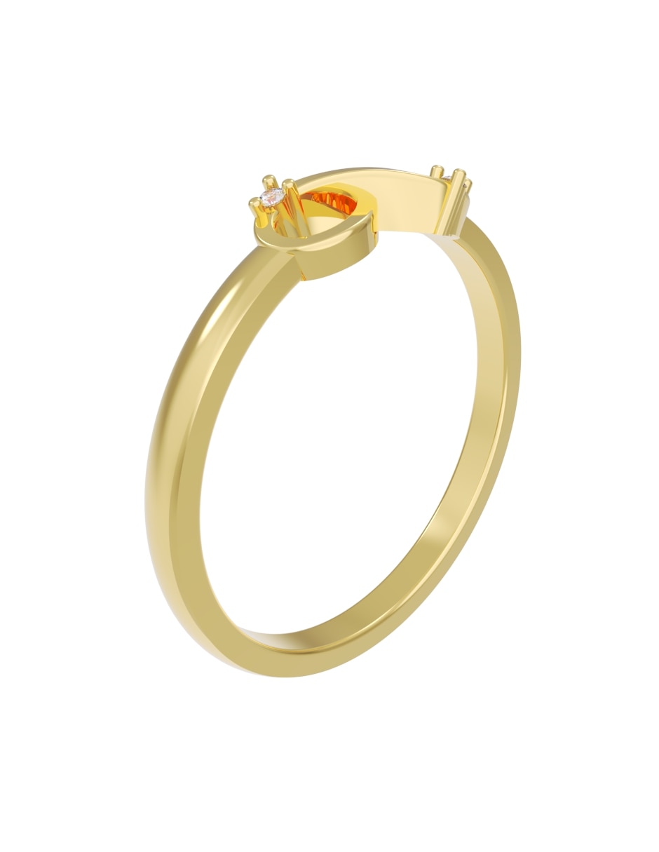 Churumbela de 14 k diamantes 3
