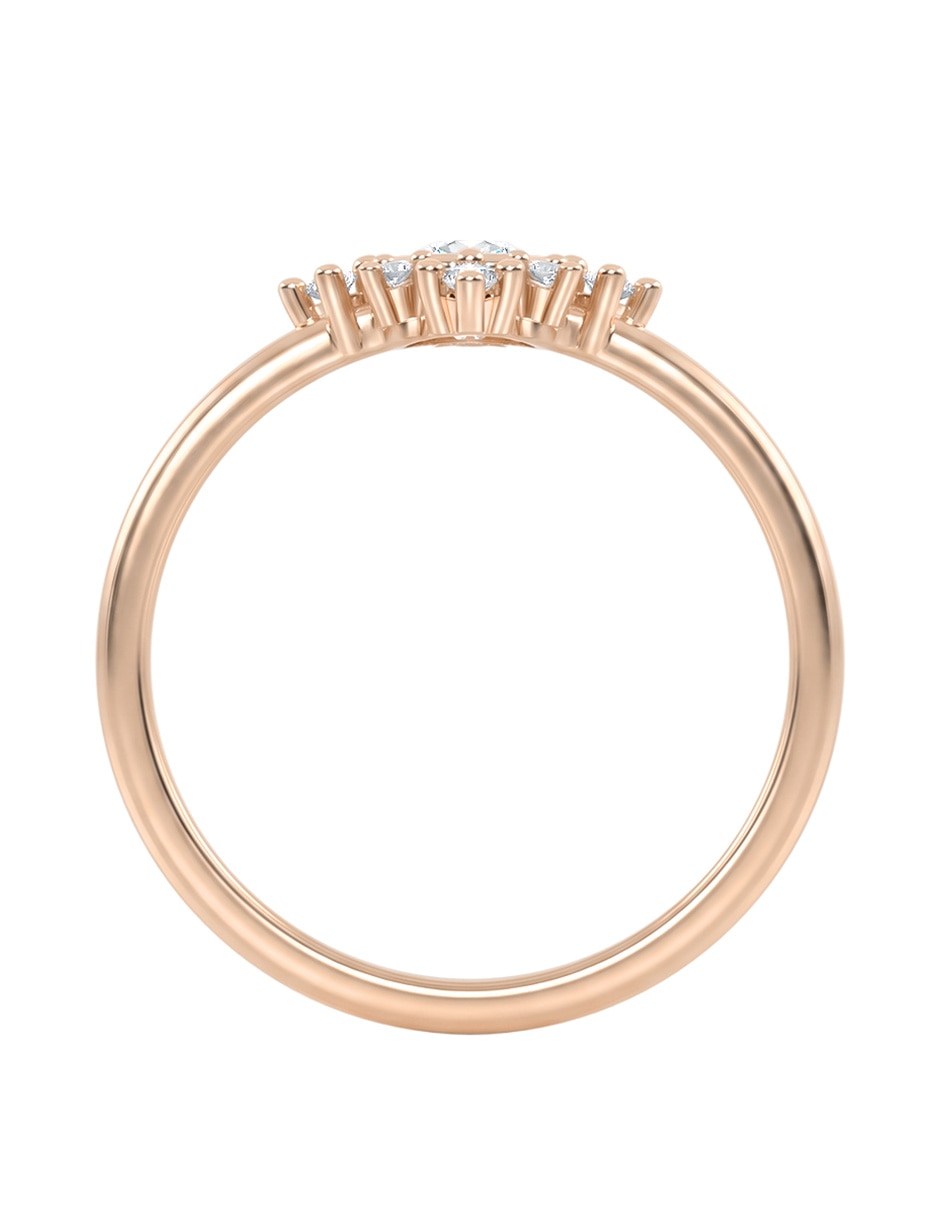 Anillo de compromiso de 10 k zirconia 3