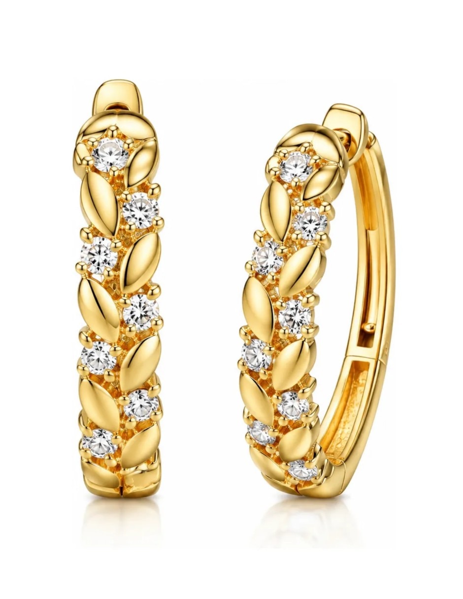Arracadas de (si aplica) Friends de Oro 14 K con acabado Baño de oro Resina Arracadas de (si aplica) Friends de Oro 14 K con acabado Baño de oro Resina
