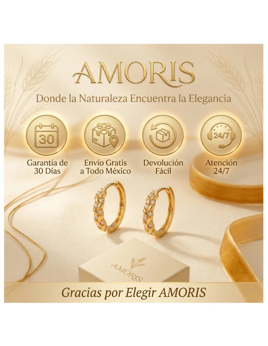 Arracadas de (si aplica) Friends de Oro 14 K con acabado Baño de oro Resina 3