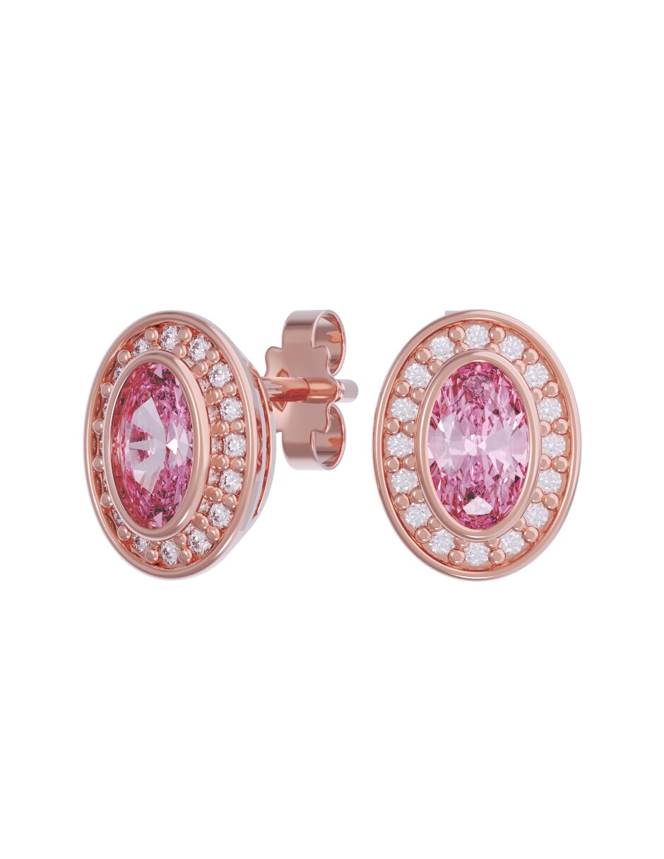 Aretes collar y anillo de (si aplica) No aplica de Oro 14 k Zirconia 4