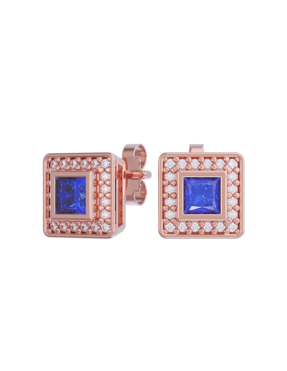 Aretes collar y anillo de (si aplica) No aplica de Oro 14 k Zirconia 4
