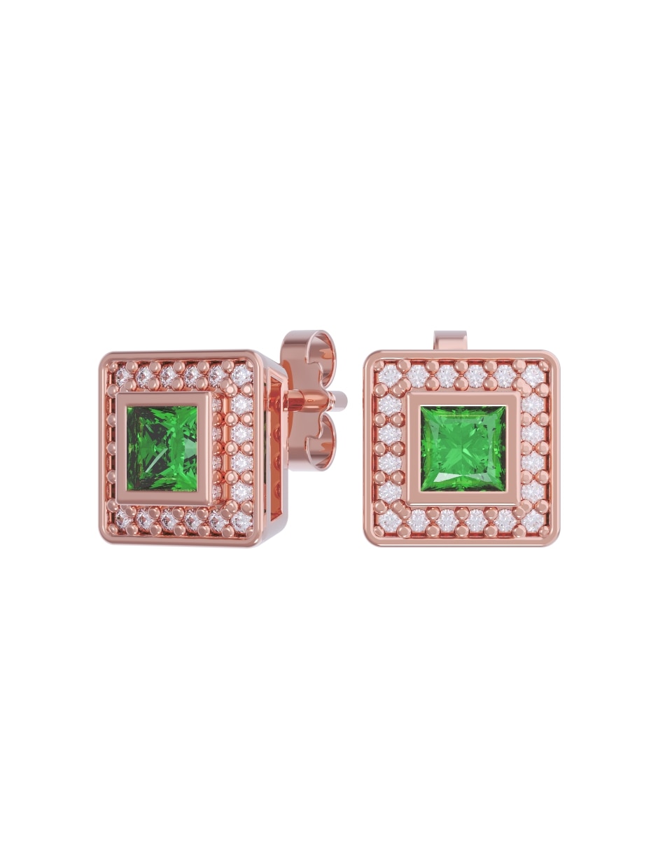 Aretes collar y anillo de (si aplica) No aplica de Oro 14 k Zirconia 4