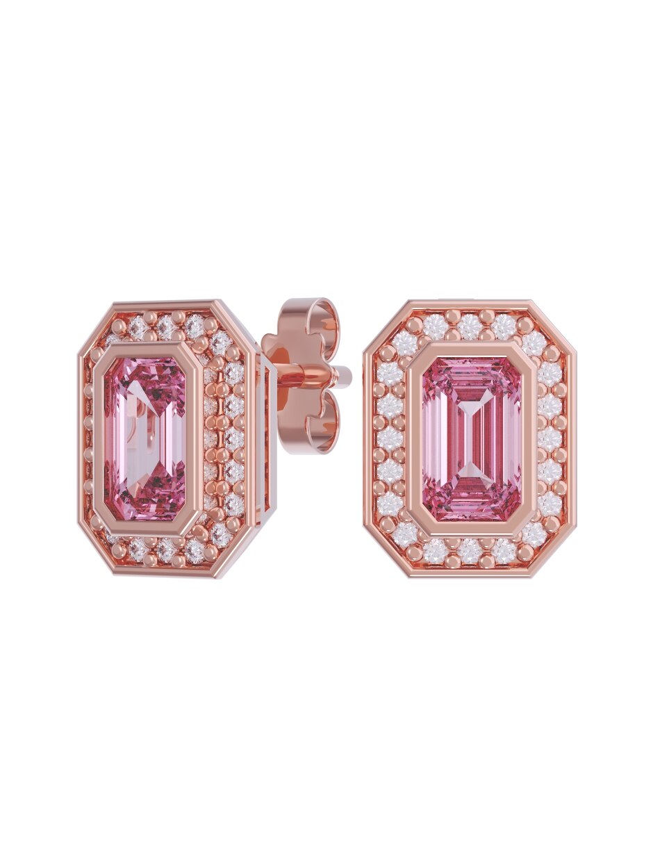 Aretes collar y anillo de (si aplica) No aplica de Oro 14 k Zirconia 4