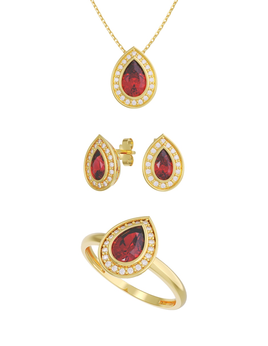 Aretes collar y anillo de (si aplica) Eternidad 2026 No aplica de Oro 10 k Zirconia Aretes collar y anillo de (si aplica) Eternidad 2026 No aplica de Oro 10 k Zirconia