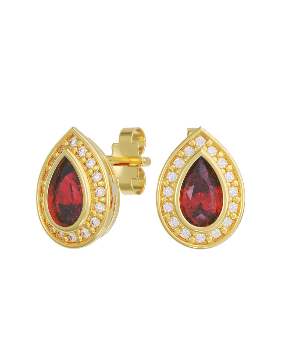 Aretes collar y anillo de (si aplica) Eternidad 2026 No aplica de Oro 10 k Zirconia 4