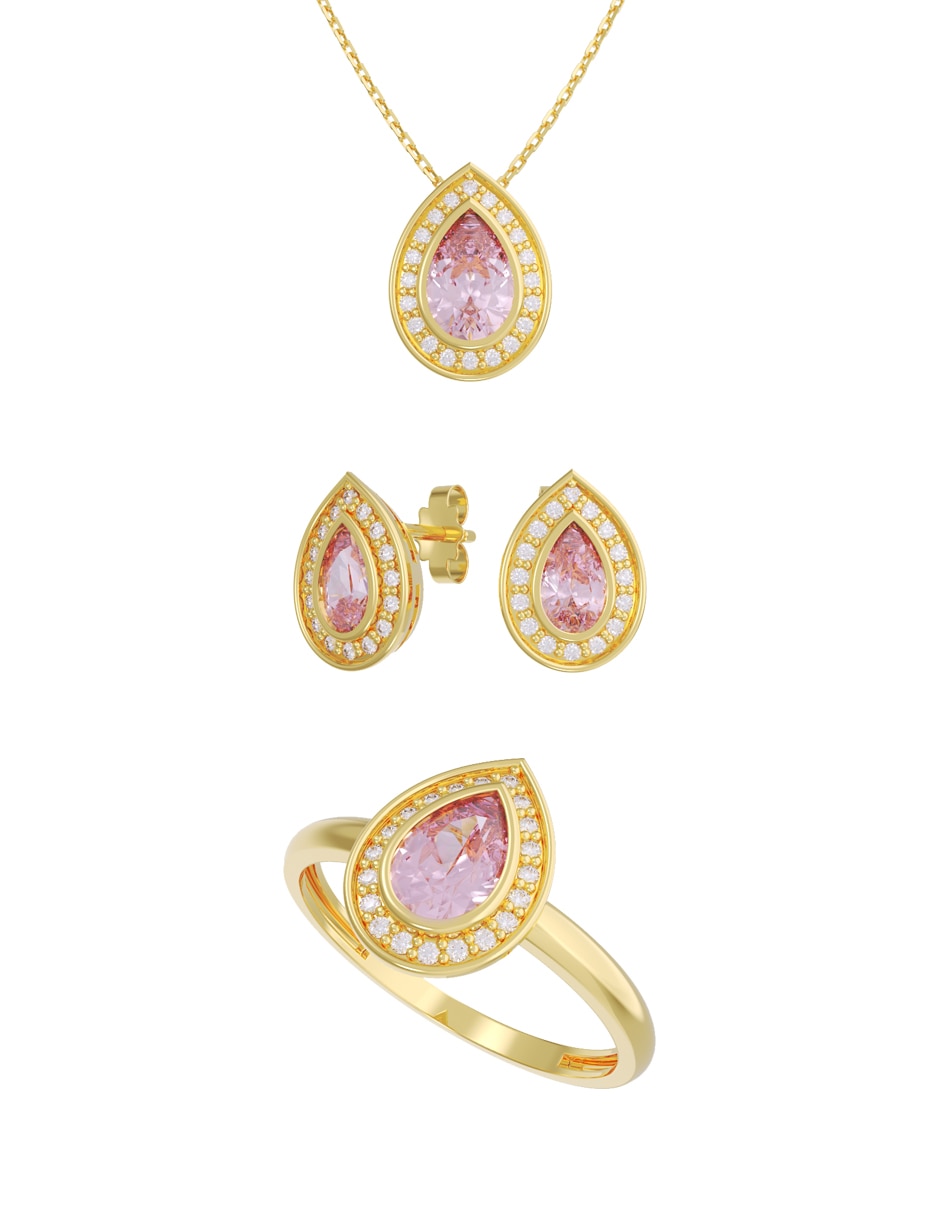 Aretes collar y anillo de (si aplica) Eternidad 2026 No aplica de Oro 10 k Zirconia Aretes collar y anillo de (si aplica) Eternidad 2026 No aplica de Oro 10 k Zirconia