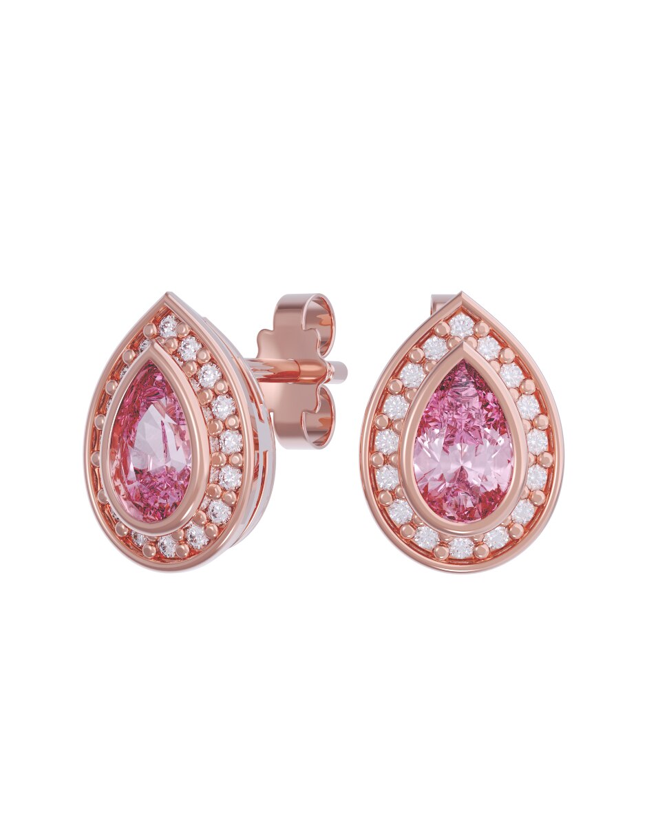 Aretes collar y anillo de (si aplica) Eternidad 2026 No aplica de Oro 10 k Zirconia 4