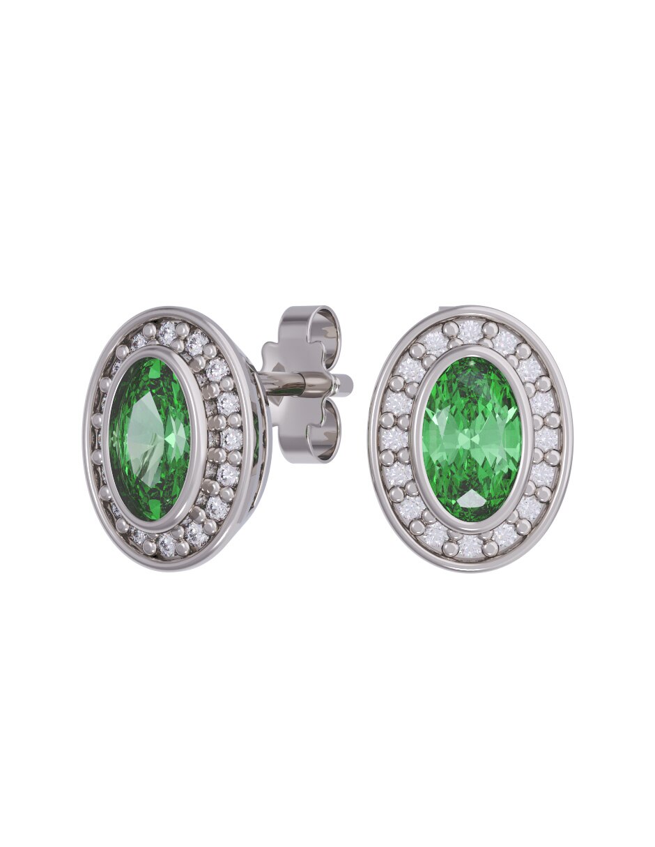 Aretes collar y anillo de (si aplica) Eternidad 2026 No aplica de Oro 10 k Zirconia 4