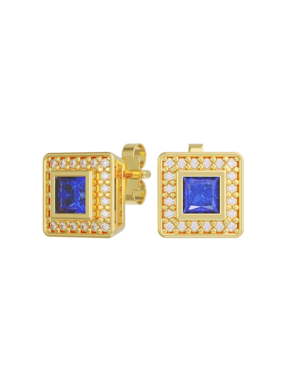 Aretes collar y anillo de (si aplica) Eternidad 2026 No aplica de Oro 10 k Zirconia 4