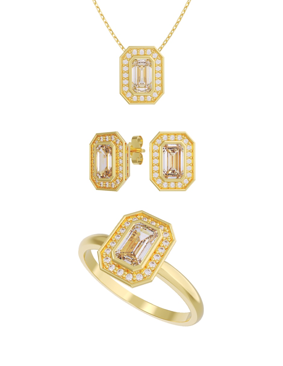 Aretes collar y anillo de (si aplica) Eternidad 2026 No aplica de Oro 10 k Zirconia Aretes collar y anillo de (si aplica) Eternidad 2026 No aplica de Oro 10 k Zirconia